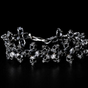Alternative view of Bracciale Trama di Teschi